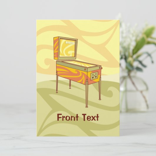 ピンボール機 招待状 (スタンド正面)