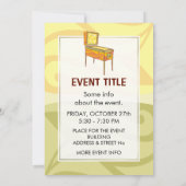 ピンボール機 招待状 (裏面)