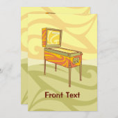 ピンボール機 招待状 (正面/裏面)