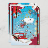 ピンボール機 招待状 (正面/裏面)