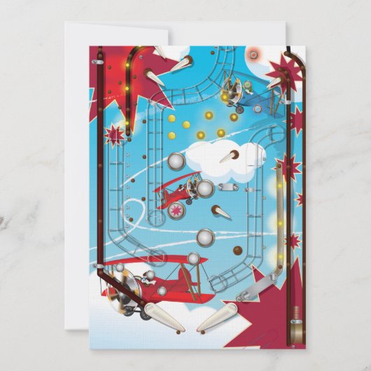 ピンボール機 招待状 (正面)