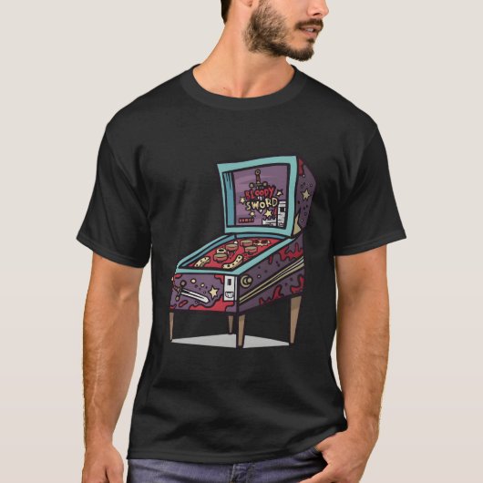 ピンボール機 Tシャツ (正面)