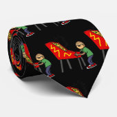 ピンボール漫画を遊ぶおもしろいな怠惰 ネクタイ (ロール)