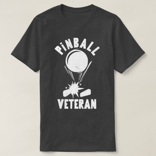 ピンボール退役軍人 Tシャツ (デザイン正面)