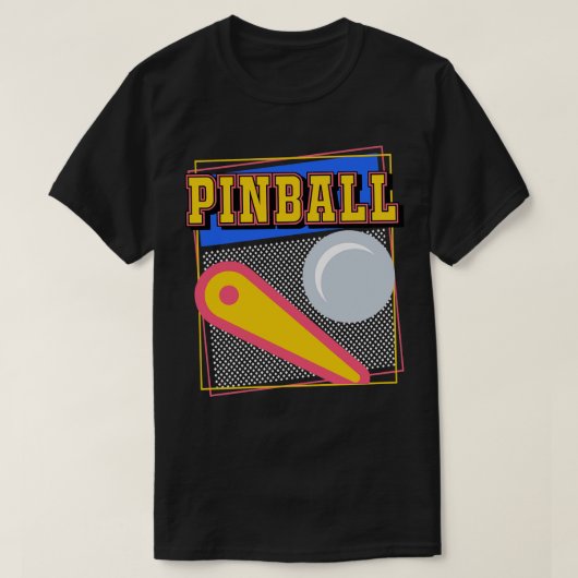ピンボール80s tシャツ (デザイン正面)