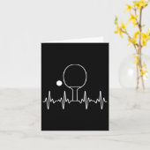 ピンポンおもしろいギフト女子男性へ卓球He カード (黄色い花)