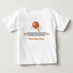 ピンポンおもしろいラバー ベビーTシャツ