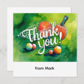 ピンポンの水色 サンキューカード (正面/裏面)