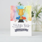 ピンポンをテーマにしたサンキューカード サンキューカード (スタンド正面)