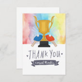 ピンポンをテーマにしたサンキューカード サンキューカード (正面/裏面)