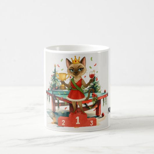 ピンポンクリスマスをテーマにした コーヒーマグカップ (中央)