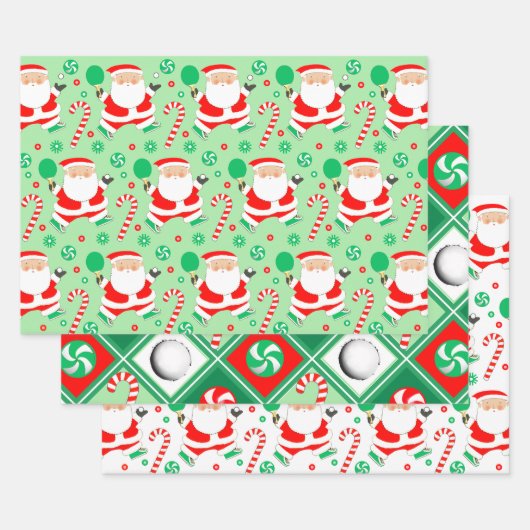 ピンポンクリスマス休日 ラッピングペーパーシート (セット)