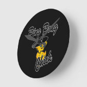 ピンポンチック#4 ラウンド壁時計 (傾斜)