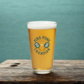 ピンポンチャンピオンピントパーソナライズされたグラス タンブラーグラス