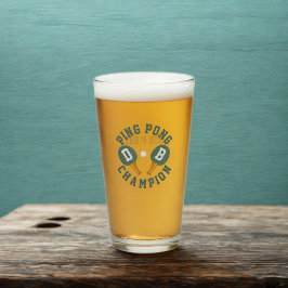ピンポンチャンピオンピントパーソナライズされたグラス タンブラーグラス