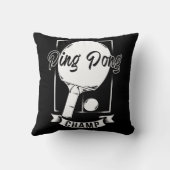 ピンポンチャンプおもしろい卓球選手T型 クッション (裏面)