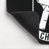 ピンポンチャンプおもしろい卓球選手T型 マウスパッド (コーナー)