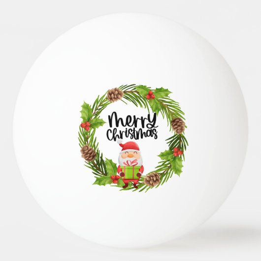 ピンポンテーブルテニスのためのクリスマスパーティー 卓球ボール (正面)