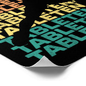 ピンポンテーブルテニステーブルテニスレトロヴィンテージ ポスター (角)