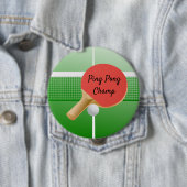 ピンポンテーブルテニスデザインボタン 缶バッジ (インサイチュ)