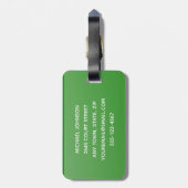 ピンポンテーブルテニスデザインラゲッジタグ ラゲッジタグ (裏面縦)