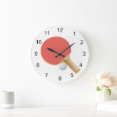 ピンポンテーブルテニスデザイン壁時計 ラージ壁時計 (ホーム)