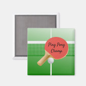 ピンポンテーブルテニスデザイン磁石 マグネット (正面/裏面)