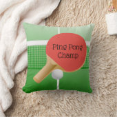 ピンポンテーブルテニスデザイン装飾用クッション クッション (ブランケット)