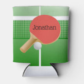 ピンポンテーブルテニスデザイン クール 缶クーラー (正面)