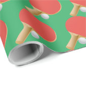 ピンポンテーブルテニスデザイン ラッピングペーパー (ロールコーナー)