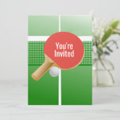 ピンポンテーブルテニスデザイン 招待状 (スタンド正面)