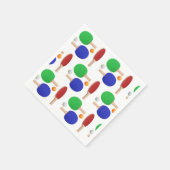 ピンポンテーブルテニスバースデーパーティー スタンダードカクテルナプキン (角)