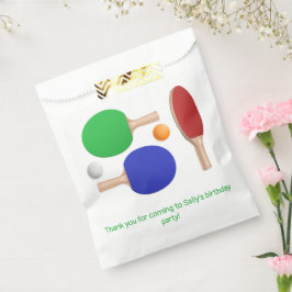 ピンポンテーブルテニスバースデーパーティー フェイバーバッグ