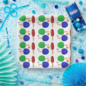 ピンポンテーブルテニスバースデーパーティー ペーパープレート (パーティー)