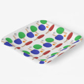 ピンポンテーブルテニスバースデーパーティー ペーパープレート (傾斜あり)