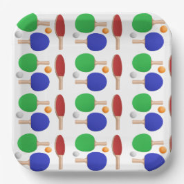 ピンポンテーブルテニスバースデーパーティー ペーパープレート