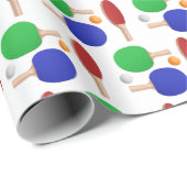 ピンポンテーブルテニスバースデーパーティー ラッピングペーパー (ロールコーナー)