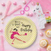 ピンポンテーブルテニス誕生日ガールフォーパーティー ペーパープレート (パーティー)