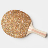 ピンポンテーブルテニス銅金ゴールドパドル 卓球ラケット (横)