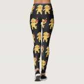 ピンポンテーブルテニス黒人女性選手L用 レギンス (裏面)