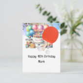 ピンポンテーブルテニス40thバースデーカードボス ポストカード (スタンド正面)