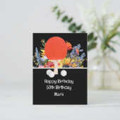 ピンポンテーブルテニス50th誕生日カードボス ポストカード (スタンド正面)