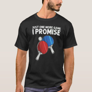ピンポンデザイン男性へメンズテーブルテニスプレー Tシャツ