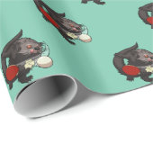 ピンポンビンチュロン卓球選手ベアキャット ラッピングペーパー (ロールコーナー)