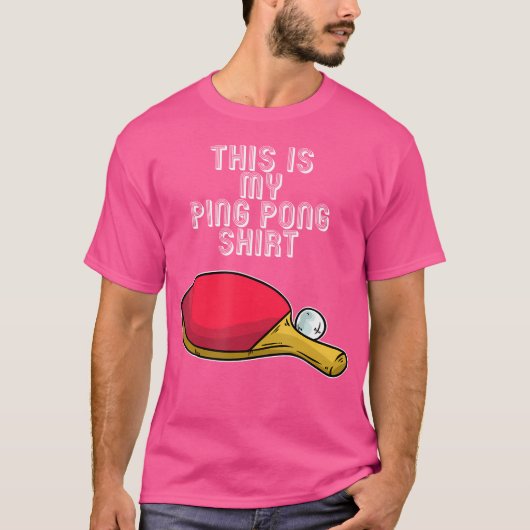ピンポンホビーテーブルテニス引用文 Tシャツ (正面)