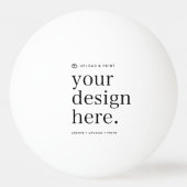 ピンポンボールアップデザイン 卓球ボール (正面)