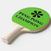 ピンポンマスターチャンピオンおもしろい文字ユーモア 卓球ラケット (正面アングル)
