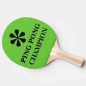 ピンポンマスターチャンピオンおもしろい文字ユーモア 卓球ラケット (横)