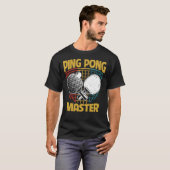 ピンポンマスターテーブルテニスパドル Tシャツ (正面フル)