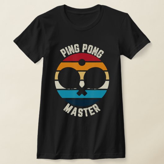 ピンポンマスターテーブルテニス Tシャツ (レイダウン)